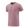 LL Designer Quick Dry T-Shirt Men's Sport Sweatshirt Sweatshirt Top Basketball Fitness Vest Half Sleeve Ice Silk Thin Model