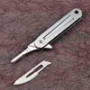 Ringar rostfritt stål Keychain Utility Knife EDC Mini Emergency Medical Scalpel Pocket Knifes SelfDefense Survival Folding Knives