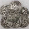 Poland 1842-1850 8pcs 50 Grosz Coins Copy