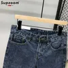 Męskie spodenki Supzoom 2023 Nowa przybycie gorąca wyprzedaż Najlepsza moda drukarnia Summer zamek błyskawiczny stonefased Casual Cotton Dżinsy szorty Mężczyźni T230501