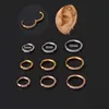 Anti-Allergy Huggie Hoop Earrings Large Medium and Small Stainless Steel Cubic Zircon Earm Bone Ring Piercing Body Jewelry body jewelry piercing earrings wholesale