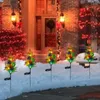 1pc Luci ad energia solare per esterni Erba Cipressi Lampada per giardino Prato Paesaggio Vacanza Luce Festival Matrimonio Natale