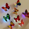 Luzes noturnas LED LUZ Lâmpadas decorativas lindas Butterfly Child Nightlight Decorações de quarto ideal para meninas banheiro do quarto