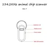 Trackers Scanner numérique pour animaux de compagnie, lecteur d'identification d'animaux, puce rechargeable USB, identification portable, application générale pour chat et chien