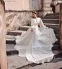 Платья для вечеринок простые A-Line мягкие атласные свадебные платья Boho кружев