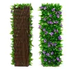 40cm Yapay Bitkiler Çim Duvar Paneli Çiti Çit Yeşillik UV Koruma Yeşil Dekor Gizlilik Çit Arka Bahçe Ekran Düğün