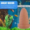 Parts Breeding Fish Cone Spawning Discus Aquarium Slate Angelfish Cave Breed Tank Shrimp Ceramic Bucket With For Cage Angel Decoration