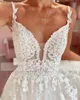 Abiti per feste A-line Tulle Wedding Dresses Weight Court Train Cuci da sposa con Appliques Robe de Soiree Femme Beach Wedding Dress T230502