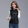 Hunting Jackets Autumn Winter Women Lightweight Thick Thermal White Duck Down Vests Female Outdoor Hiking Camping Waistcoats