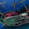 Decorations 2X Large Aquarium Decoration Boat Plactic Aquarium Ship Air Split Shipwreck Fish Tank Decor C