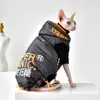 Kleding C C Zelfopwarming Duitse fluwelen Sphinx Fall Botomming shirt voor kattenoutfits Kitty Winterjas Sphynx Kleding haarloze kattenkleding