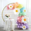 Other Event Party Supplies 141Pcs Daisy Balloon Garland Arch Macaron Candy Colored Girls Princess Birthday Wedding Decor Baby Shower 230428