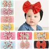 Baby weiches Stirnband elastischer Knoten Turban Nylon Stirnbänder Mädchen Kopf Wrap Neugeborene Bogen Haarband Kleinkind Haarzubehör