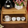 Storage Bottles Large Capacity Bamboo Bread Bin Box Kitchen Food Containers Snack For Countertop