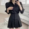 Casual Dresses Women Shirt Summer and Fall Non Strech French Style Turn-Down Single Breasted Collar Wrinkle