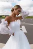 Party Dresses Sevintage 2021 Boho Wedding Dresses Sexy Backless Puff Sleeves Beach Bride Dress Organza Princess Wedding Gowns Plus Size T230502