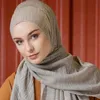 Scarves 2023 Muslim Women Hijab Scarf Soft Long Shawl Headscarf Ready To Wear Instant Foulard Female Arab Wrap Head Kopftuch