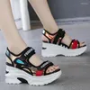 Shoes Women's 2024 Summer Sports Sandals Augmented Casual Slope with Wedge Open Toe Platform to Increase Roman 70