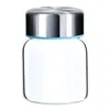 Butelki do przechowywania przezroczyste szklane pojemniki na kanistrze z pokrywkami słoik z pokarmem do przypraw proszkowych próbka płynna