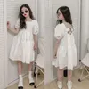Sukienki dla dziewczynek sukienka moda 2023 Summer Koreańska wersja Księżniczka krótkie i duże dzieci Elegancki kwiat