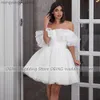 Платья для вечеринок Короткие свадебные платья для женщин 2023 Невеста белые.