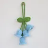 Kwiaty dekoracyjne dzwonek orchidea szydełko ręcznie robiony dzianina kreatywna kreatywność