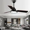 Deckenventilatoren 220 V aus Holz mit Lichtern 42-Zoll-Nordic Industrial Wind Blades Cooling Remote Dimming Fan Lamp