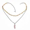 Anhänger Halsketten Bohemian Multilayers Sommer Perlenkette Kette Geometrisch Naturstein Für Frauen Kragen Chocker Strand Juwel