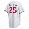 Baseballtröjor 25 Byron Buxton Jersey Carlos Correa Luis Arraez Jose Miranda Jorge Polanco Max Kepler Royce Lewis Jhoan Duran Joe Ryan Joey Gallo Vazquez Joe Maue