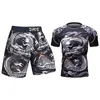 Survêtements pour hommes Cody Compression Shorts MMA personnalisés Ensemble de quantité uniforme Logo Sportswear Rashguard Design Two PieceMen's