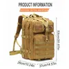 배낭 여행 팩 45L Mochila Ttica Militar Homens Mochilas inpermeveis ao ar livre caminhadas bag bag para 트레킹 낚시 사냥 J230502