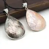 Hangende kettingen 4 stcs groothandel natuurlijke witte zwarte schelpen water drop kralen ketting voor vrouw sieraden accessoires ornament cadeau