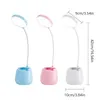 Table Lamps 1Pc Multi Function Led USB Lamp Touch Dimming Bendable Desk Eye Protection Reading Night Light With Pen Holder