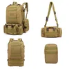 Sacs à dos 55L Sac à dos tactique 4 en 1 Hommes Militaire Molle Sac de sport Randonnée en plein air Escalade Armée Sac à dos Imperméable Assault Pack Mochila J230502