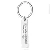 Keychains Drive Safe Mom Dad Uncle Aunt Brother Sister Grandpa Grandma Stainless Steel Keychain Keyring Fashion Women Men Jewelry Gift