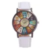 Polshorloges merk modeband creatief marmer pols horloge casual dames lederen jurk kwarts horloges cadeau bayan saat y