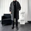 Heren Trench Coats Autumn/ Winter Explosive Boutique Men's Long Plaid Series Fashion Light Ripe Wind Casual