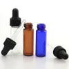 1500pcs Amber Blue Clear Glass Essential Oil Dropper Bottles 4ml Mini Eye Dropper Perfume Cosmetic Liquid Sample Containers