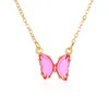 Mignon papillon pendentif collier pour femmes fête déclaration colliers Street Style coréen mode bijoux cadeau