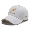 ボールキャップ4シーズンユニセックス野球カジュアルスタイルコットン刺繍羽パターンアウトドアプレイ旅行ファッション高品質の帽子