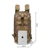 Ryggsäck förpackar män armé militär taktisk ryggsäck 3p softback utomhus vattentätt bugg rygg rygg vandring camping jakt väskor militär ryggsäck j230502