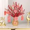 Vazen Chinese Fu Floy Vase Resin Organisatie Accessoire Huishoudelijke container voor jaar Partijdecoratie Gift 55kf