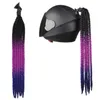 Casques de moto Casque Pigtails Gradient Rampe Avec Ventouse Cheveux Pour Vélo Vélo