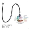 Pendant Necklaces 12pcs Epoxy Resin Colorful Gravel Star Crescent Moon Charms Necklace Rope Chain