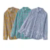 秋の格子縞のシャツデザイナーシャツルーズ特大のスプラッシュインクカーディガンコート男性女性刺繍長いシャツ