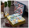 Pillow /Decorative Dutch Velvet Thicken Square Seat Printed Bay Window Tatami Mat Fall/Winter Dining Chair Floor Mat/D