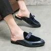 Дизайнерский бренд роскошные черные голубые туфли для мужской кожа
