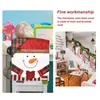 Stol täcker baksida bekväma hushåll mjuk säte jul el sovrum matsal fåtölj dekoration snögubbe