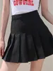 Dresses Syiwidii Pleated Skirt Woman Pink White Black Lolita Kawaii Summer Mini Skirts Fashion 2022 Fashion Clothing Cute Sweet Girls