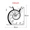 Horloges murales Time Warp Art Horloge à quartz silencieuse Dilatation Design moderne Montre Mécanique quantique Relativité générale Carré